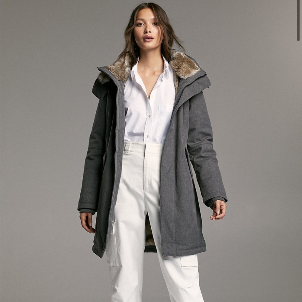 Babaton Oskar Parka in Charcoal ($328)